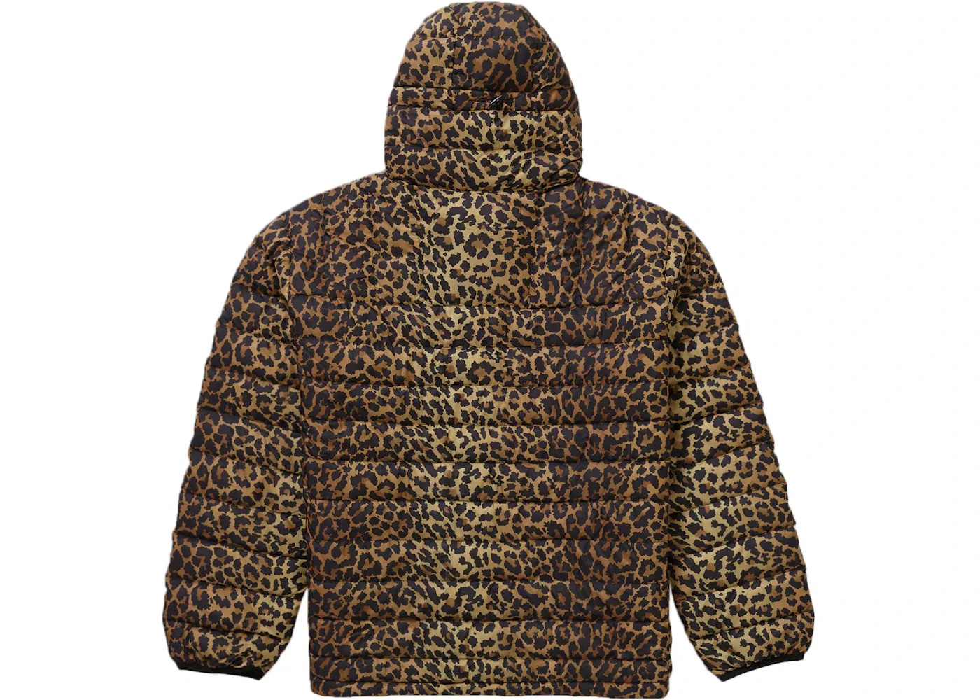 Мужская куртка с капюшоном на молнии Supreme Micro Down Half Zip Hooded Pullover, Leopard — фото 2