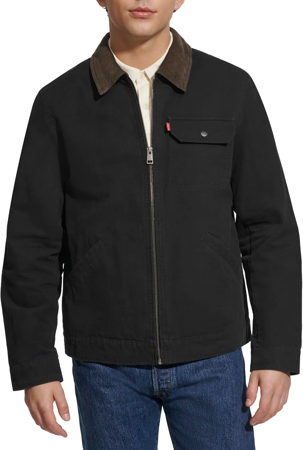 Мужская куртка с вельветовым воротником Levi's, Black Lightweight