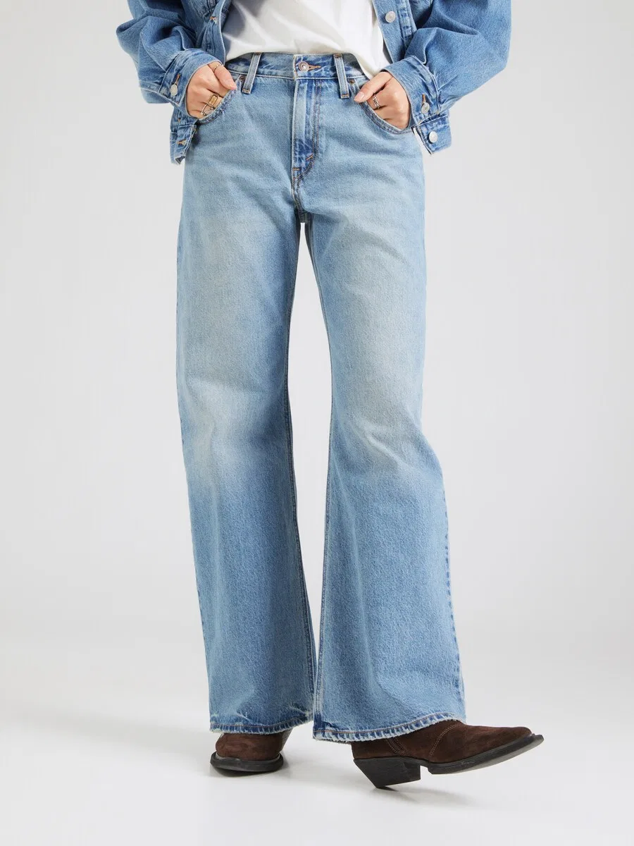 Джинсы LEVI'S Wide leg Jeans 'LOOSE BOOT' светло-голубого цвета — фото 3