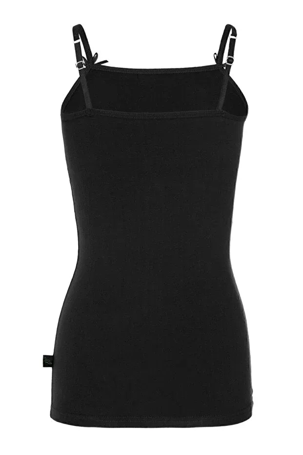 Детское для девочек белье с бретелькой-спагетти Brz Kids, Black — фото 2