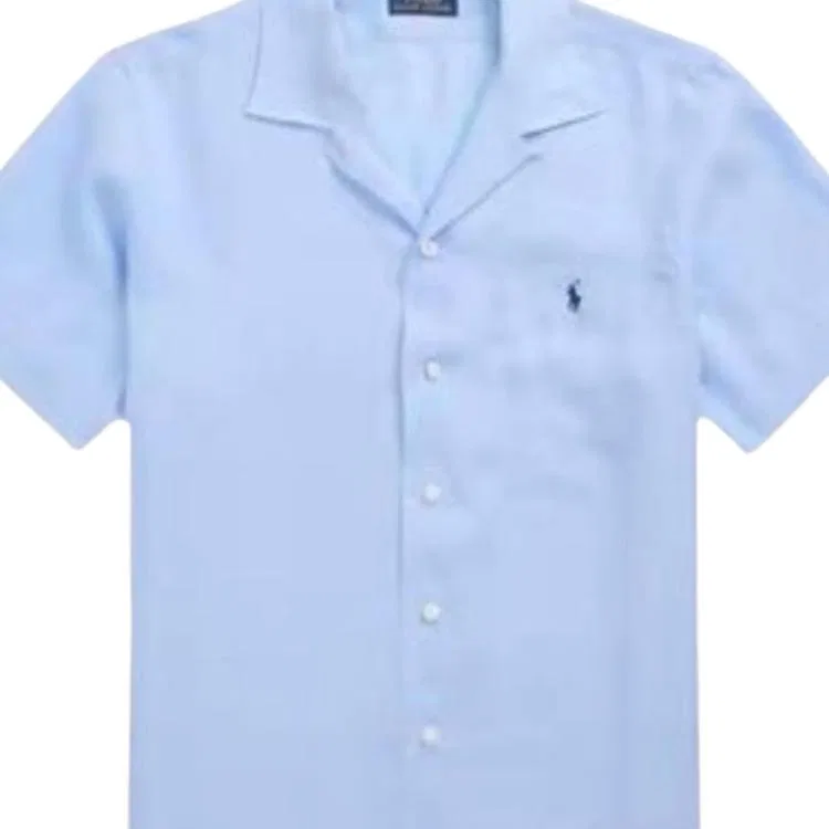 Мужская рубашка поло с воротником Polo Ralph Lauren, Blue — фото 3