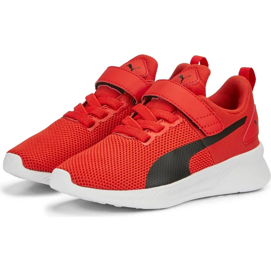 Детские спортивные кроссовки с легким дизайном Puma Flyer Runner V Ps, Красный — фото 2