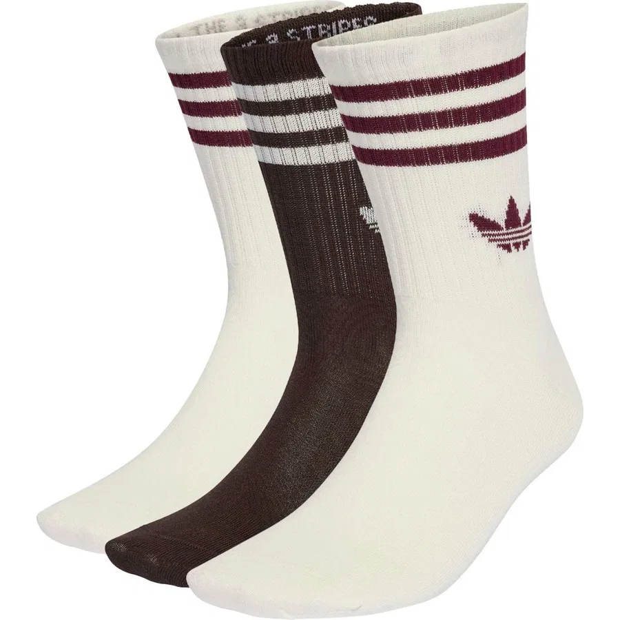 Спортивные носки 3 пары 3S Crew S adidas, Белый