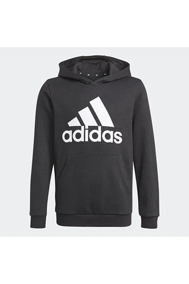 Детское худи для девочек с принтом Essentials Adidas, Black