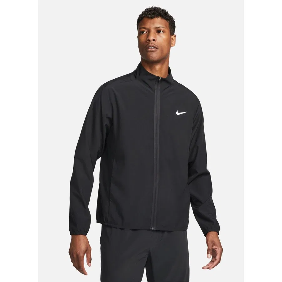 Мужская куртка с воротником-стойкой Nike DF Form JKT, Черно-серо-серебристый