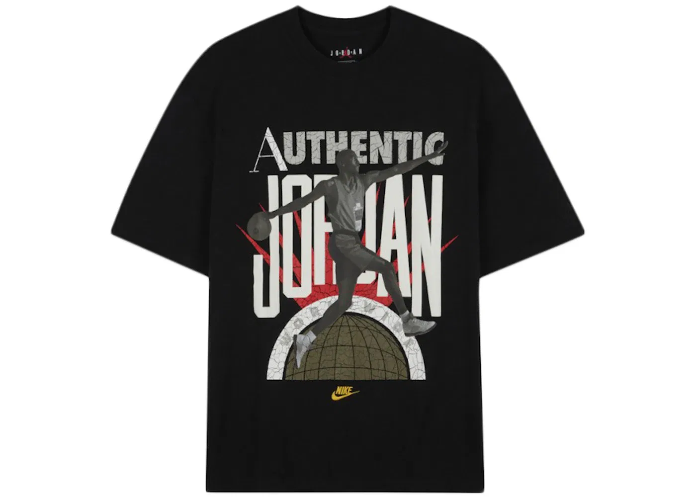 Мужская футболка с принтом Jordan x Aleali May T-shirt Jordan, Black