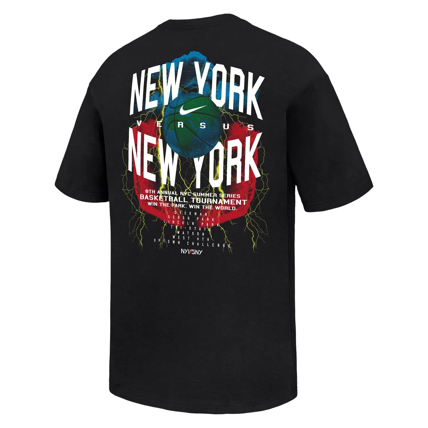 Мужская футболка NY vs NY T-Shirt 'Black' Nike, черный — фото 2