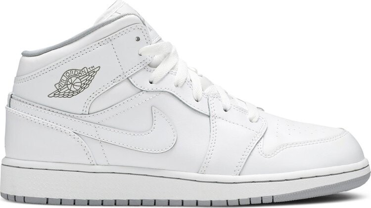 

Кроссовки Air Jordan 1 Retro Mid GS White Wolf Grey, белый, Белый;серый, Кроссовки Air Jordan 1 Retro Mid GS White Wolf Grey, белый