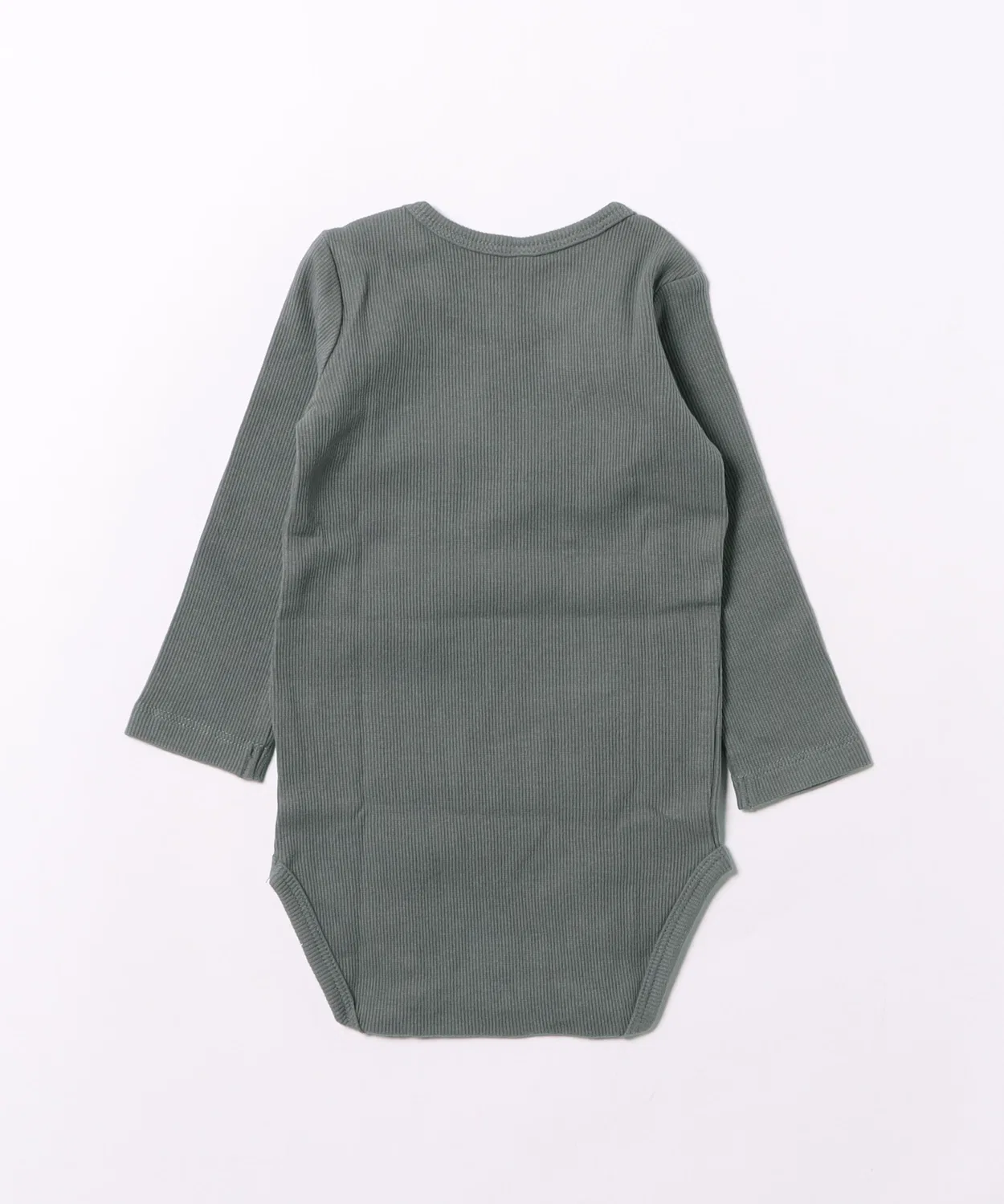 Детский боди-комбинезон с длинным рукавомRibbed Long Sleeve Bodysuit Quincy Mae, Navy — фото 2