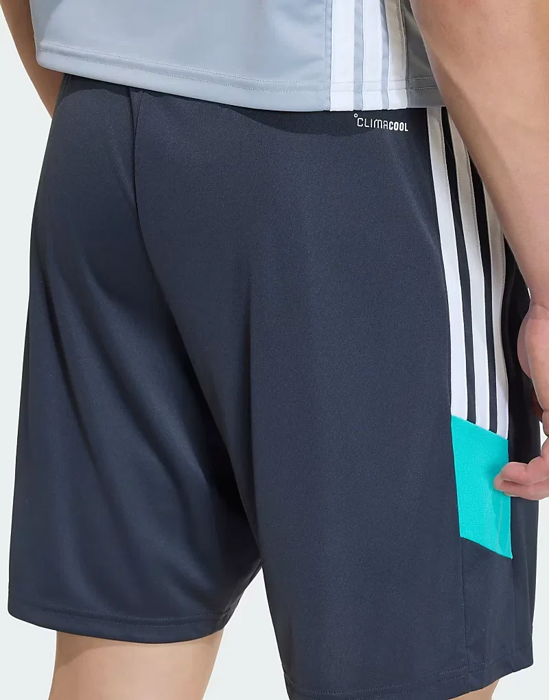 Шорты Adidas Performance Tiro 26 Essentials серого и мятного — фото 4