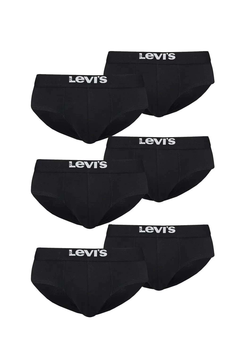 Мужские хлопковые трусы-слипы Levi's Solid Basic, Цвет Feigenlila — фото 2