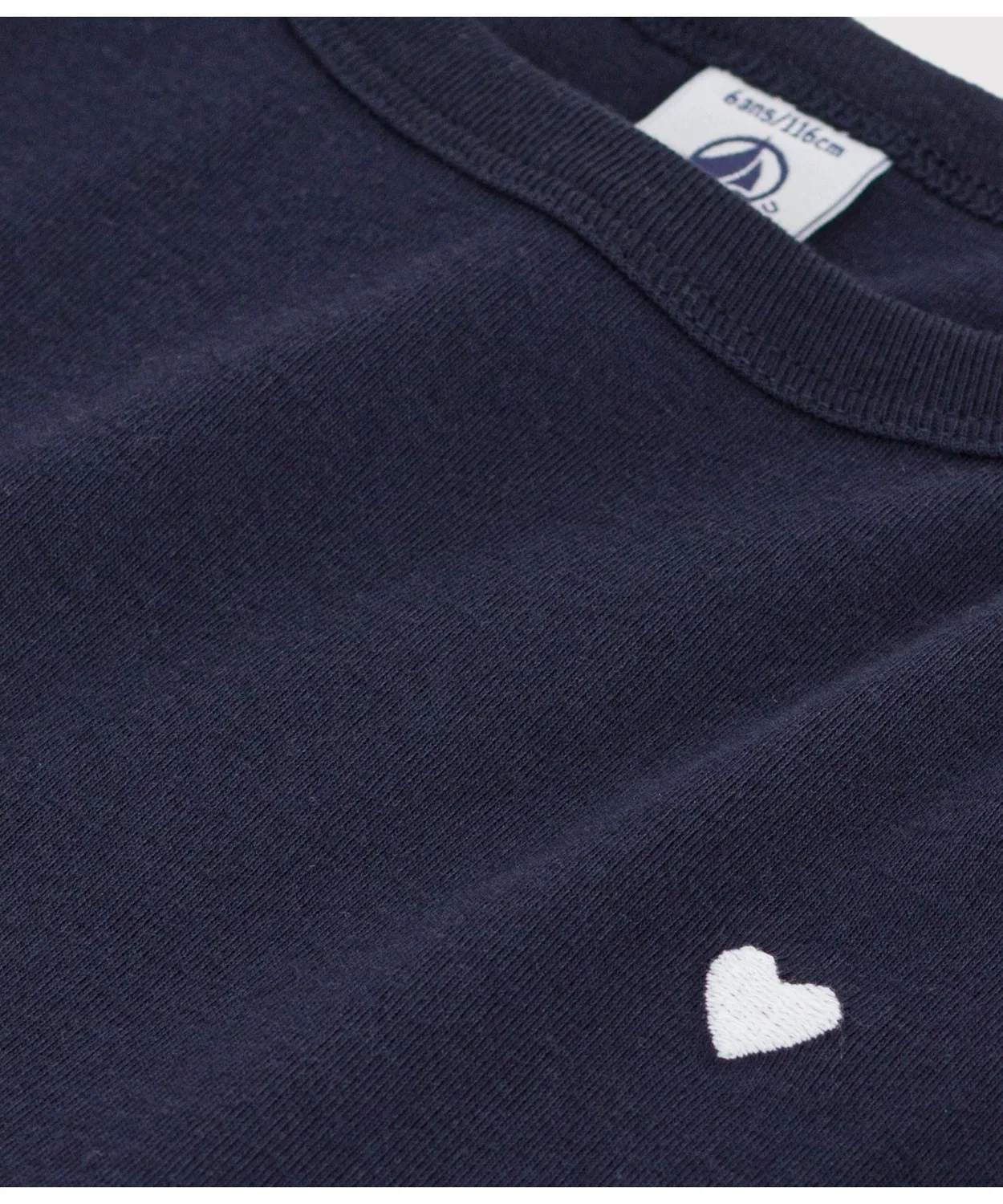 Детское платье с длинным рукавомBoat Neck Half Sleeve PETIT BATEAU, Navy — фото 3