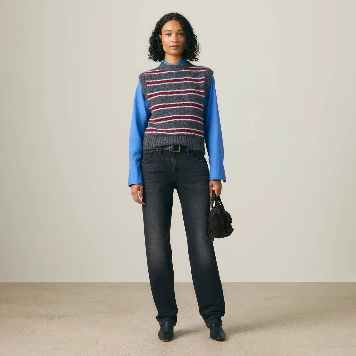 Жилет Alice Levi's, Juliette Stripe Dark Grey Heather - Multi-Color — фото 2