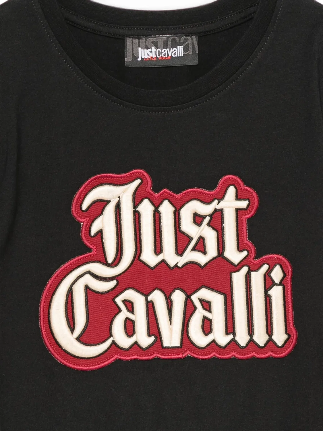 Футболка с нашивкой-логотипом Just Cavalli Kids, черный — фото 3