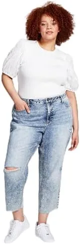 

Женские модные джинсы Mom Jeans Plus Size And Now This