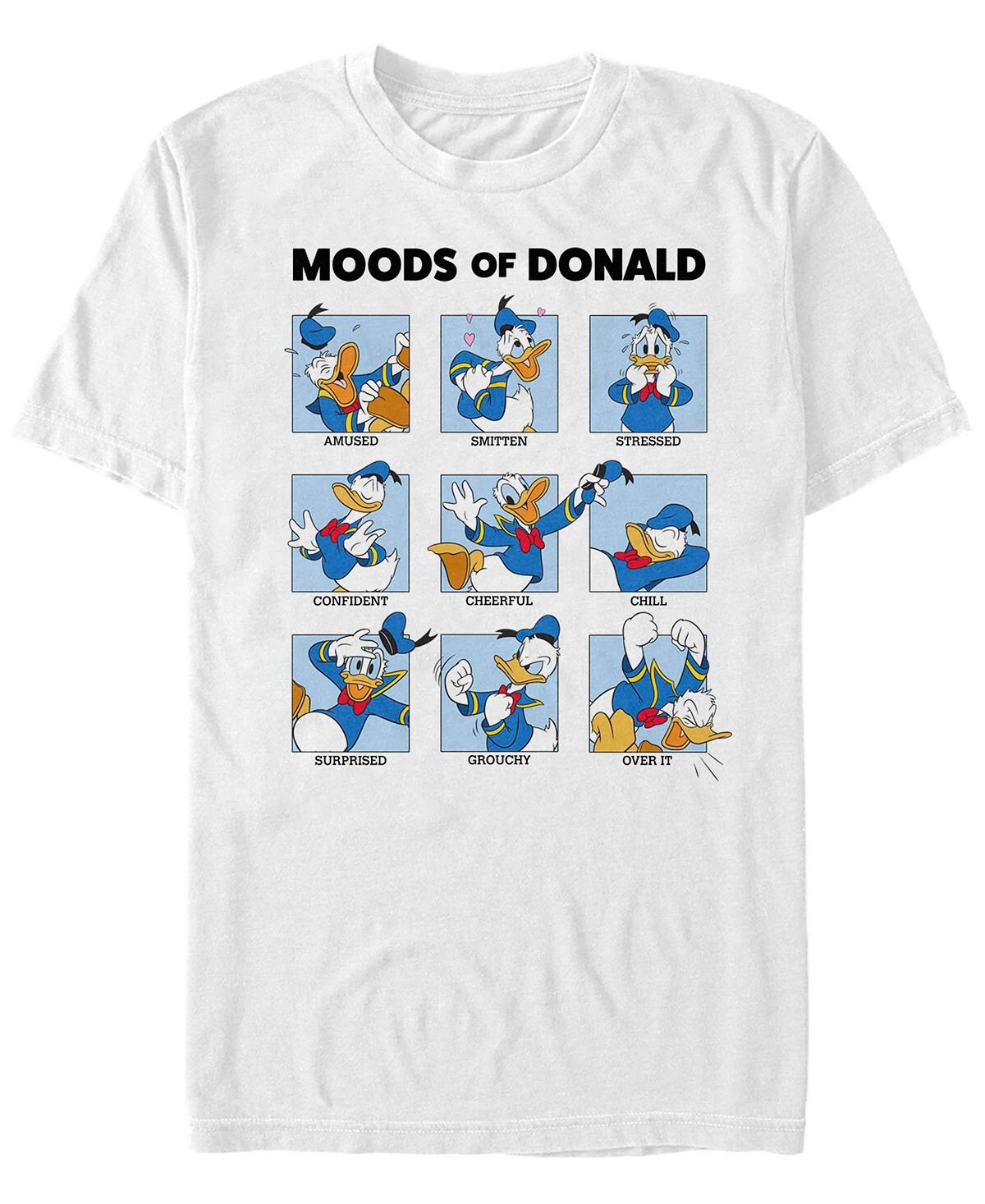 

Мужская футболка с коротким рукавом donald moods Fifth Sun, белый