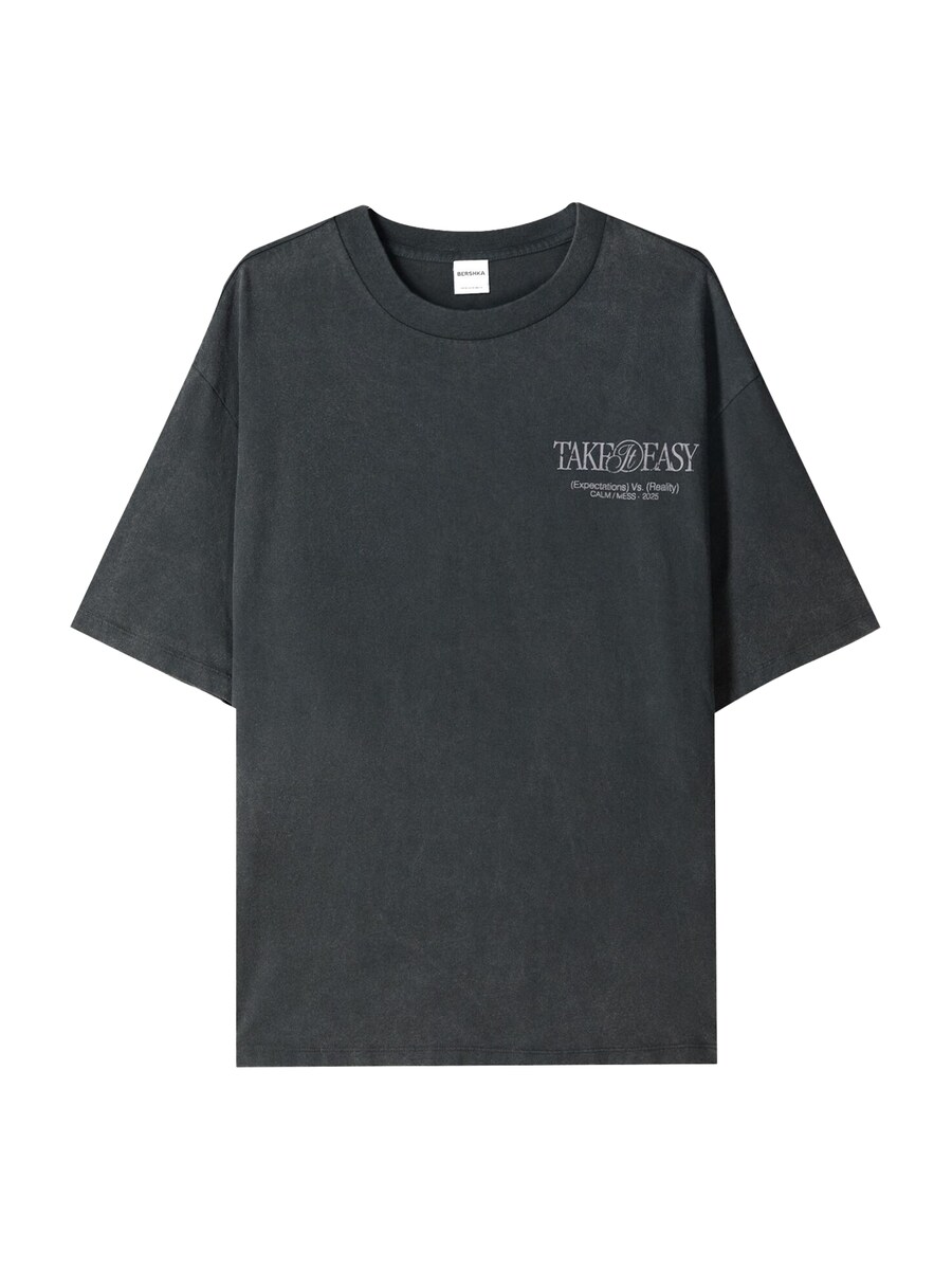

Рубашка Bershka SURREAL, черный