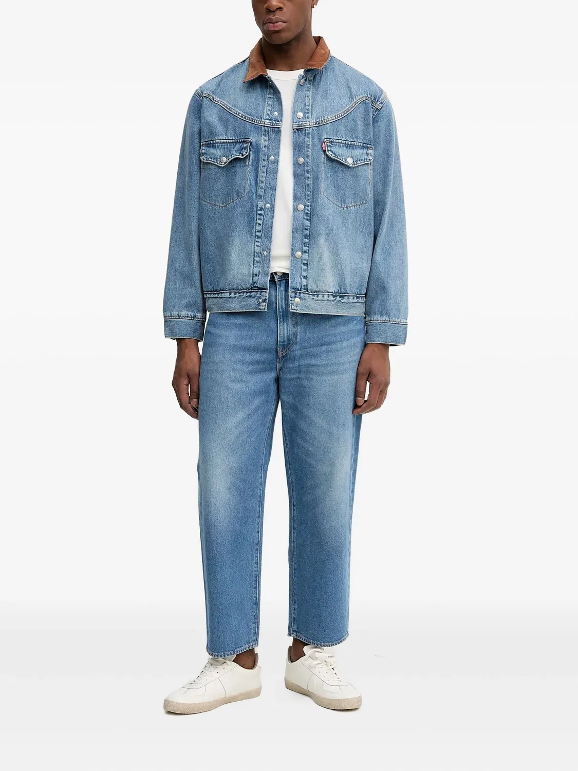 Джинсовая куртка Western Shorthorn Trucker Levi's, синий — фото 3