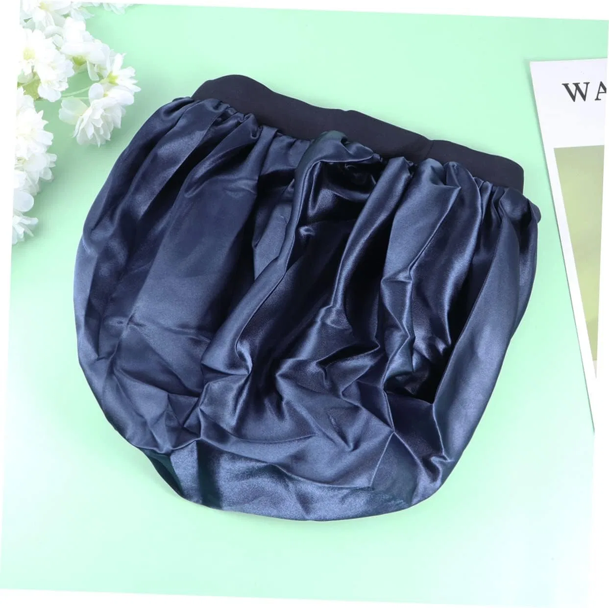 Набор шапочек для душа Satin, 3 шт, FRCOLOR, 32x29 см, Pure Navy Blue — фото 4