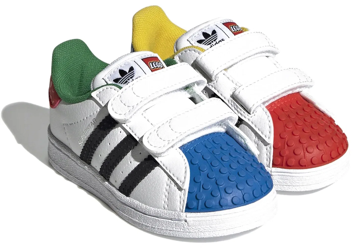Детские кроссовки Lifestyle с LEGO-дизайном Adidas Superstar, Footwear White/Core Black/Footwear White