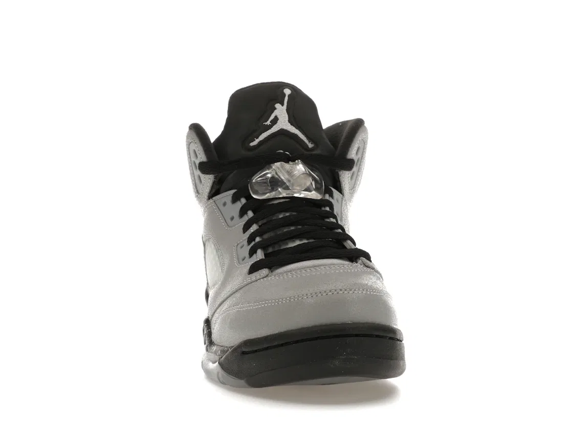 Детские кроссовки Lifestyle с нубуком Jordan 5 Retro, Grey/Black — фото 2