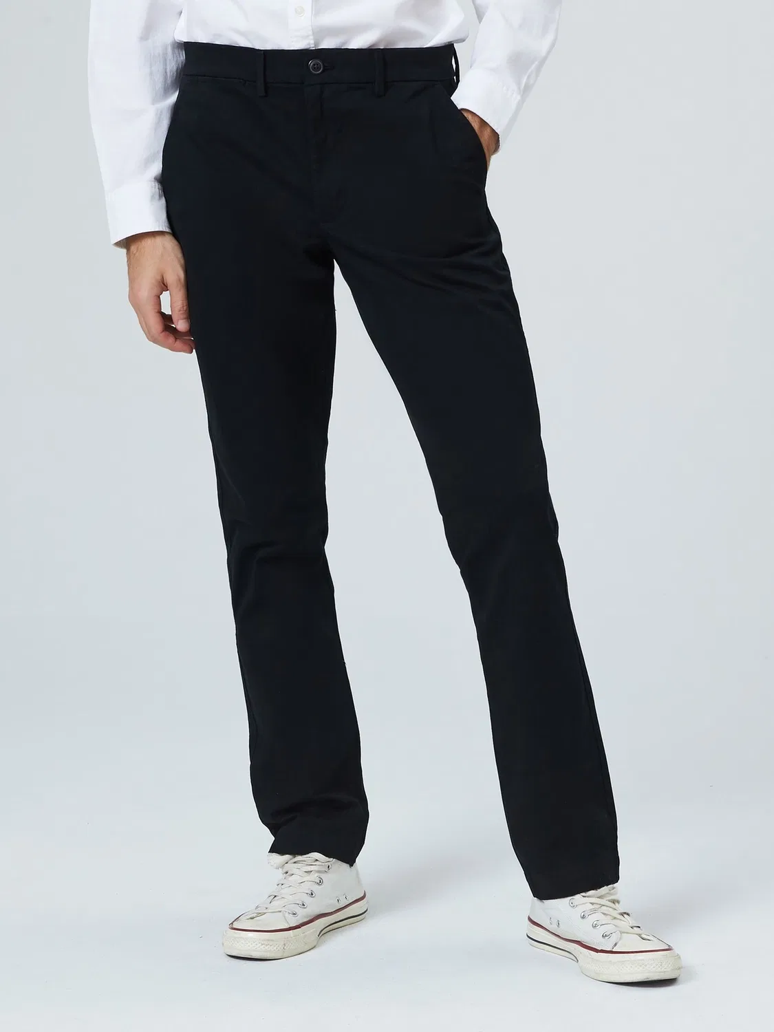 Брюки чинос slim fit Gap, Onyx Black — фото 4
