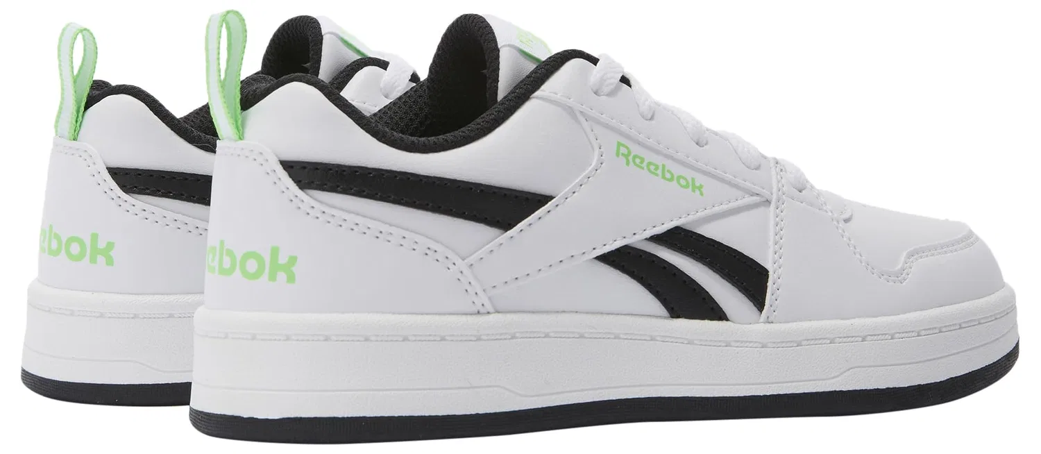 Детские кроссовки для мальчиков с минималистичным дизайном Reebok Royal Prime 2.0 Reebok, Ftwrwhite Black Solarlime — фото 3