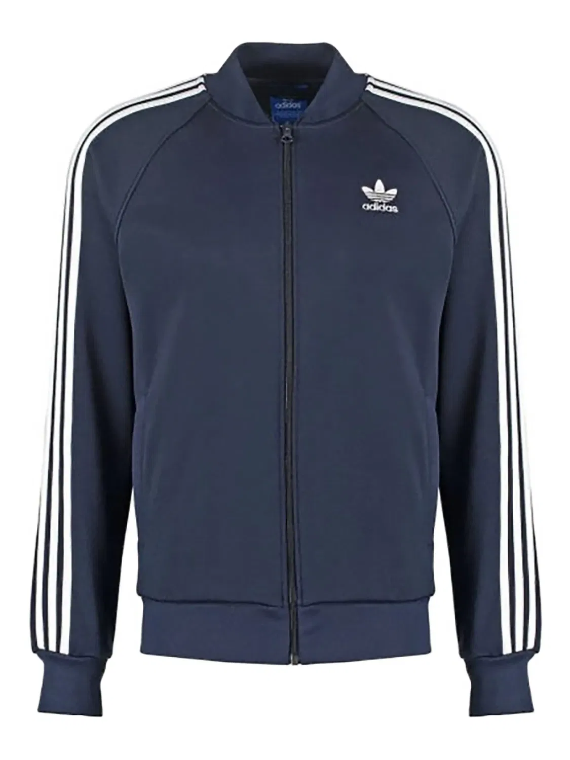 Куртка с полосатыми рукавами Adidas, синий