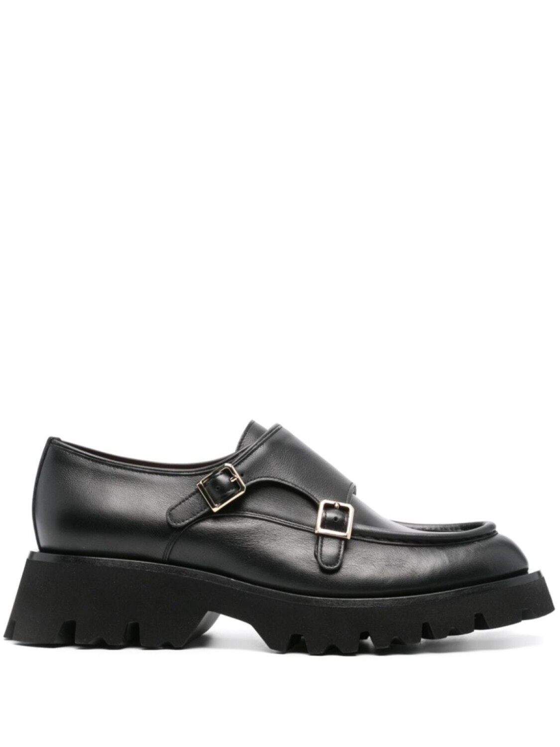 

Santoni туфли с пряжками, черный
