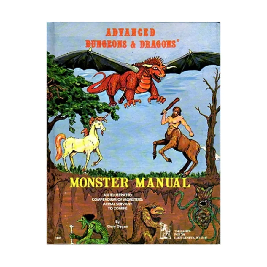

Monster Manual (1st Cover, 2nd Printing w/Red Fly Leaf), Advanced Dungeons & Dragons (1st Edition) - Core Books, Box Sets & Miscellaneous, твердый переплет