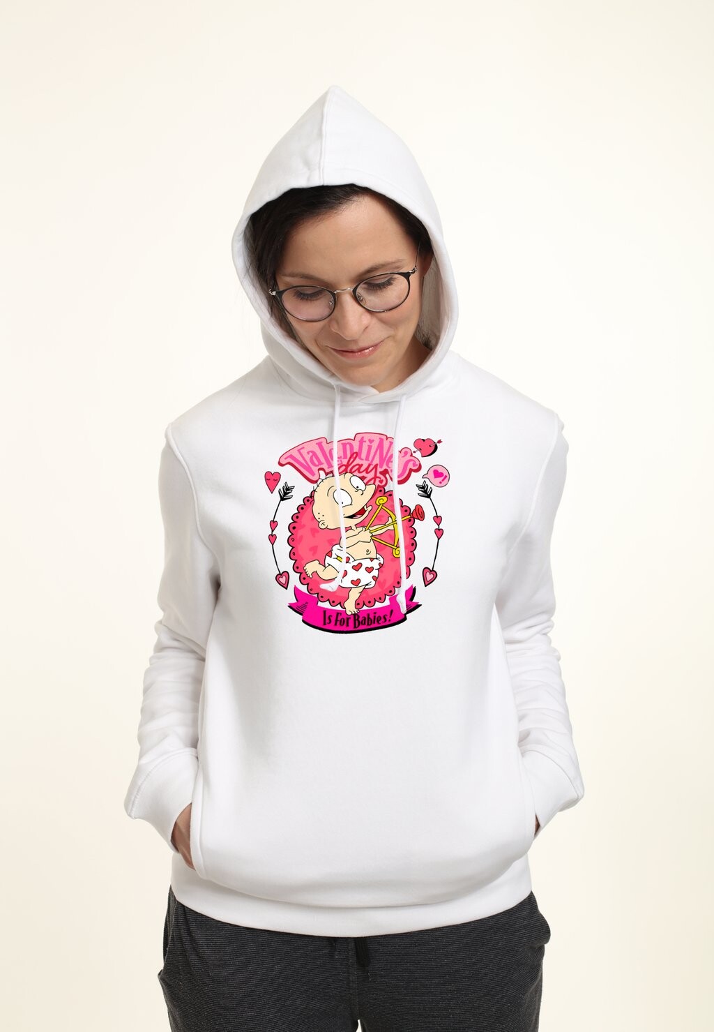 

Толстовка с капюшоном VALENTINES DAY RUGRATS BABY Henry Tiger, белый