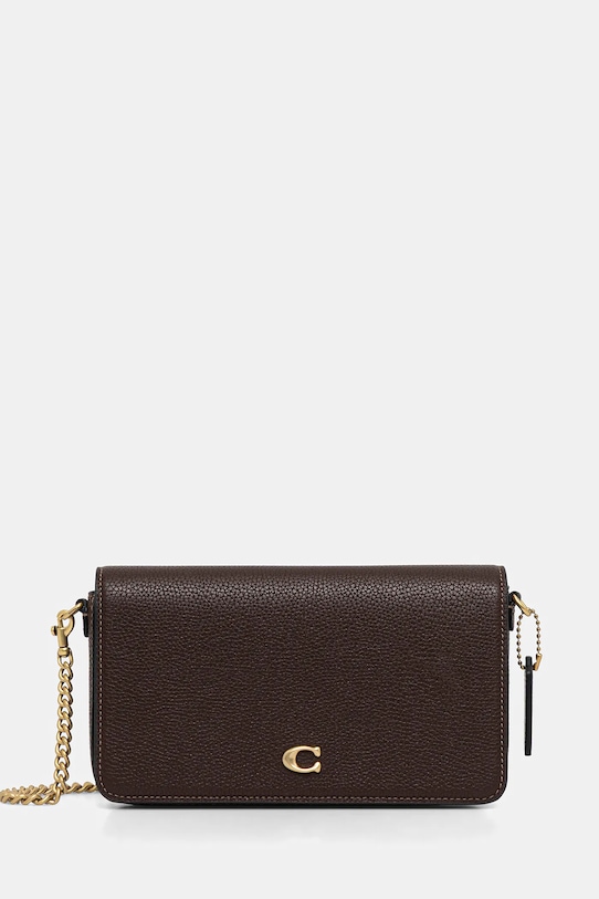 

Кожаная сумка Mila Coach, коричневый