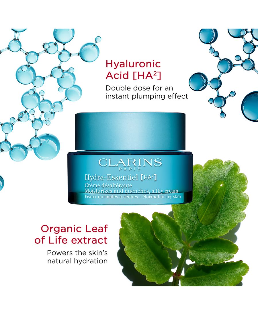 Крем для лица Clarins — Увлажняющий Hydra-Essentiel Silky с двойной гиалуроновой кислотой — фото 3
