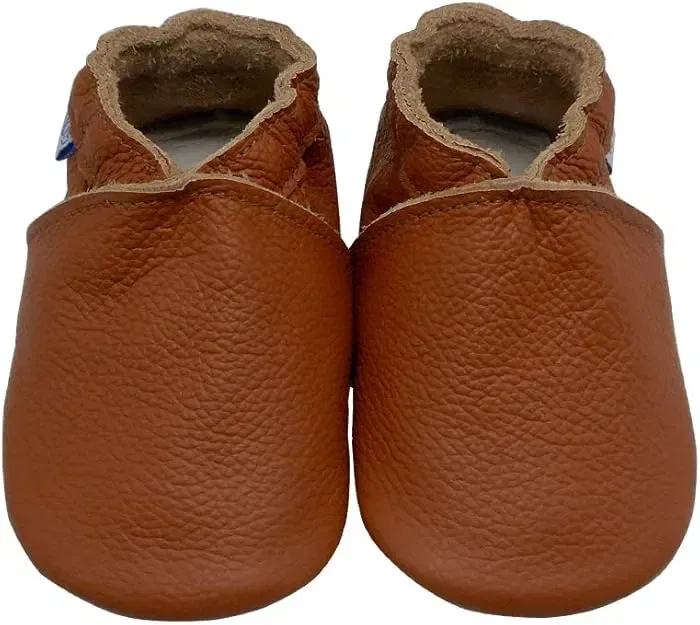 Кроссовки кожаные Yihakids, коричневый