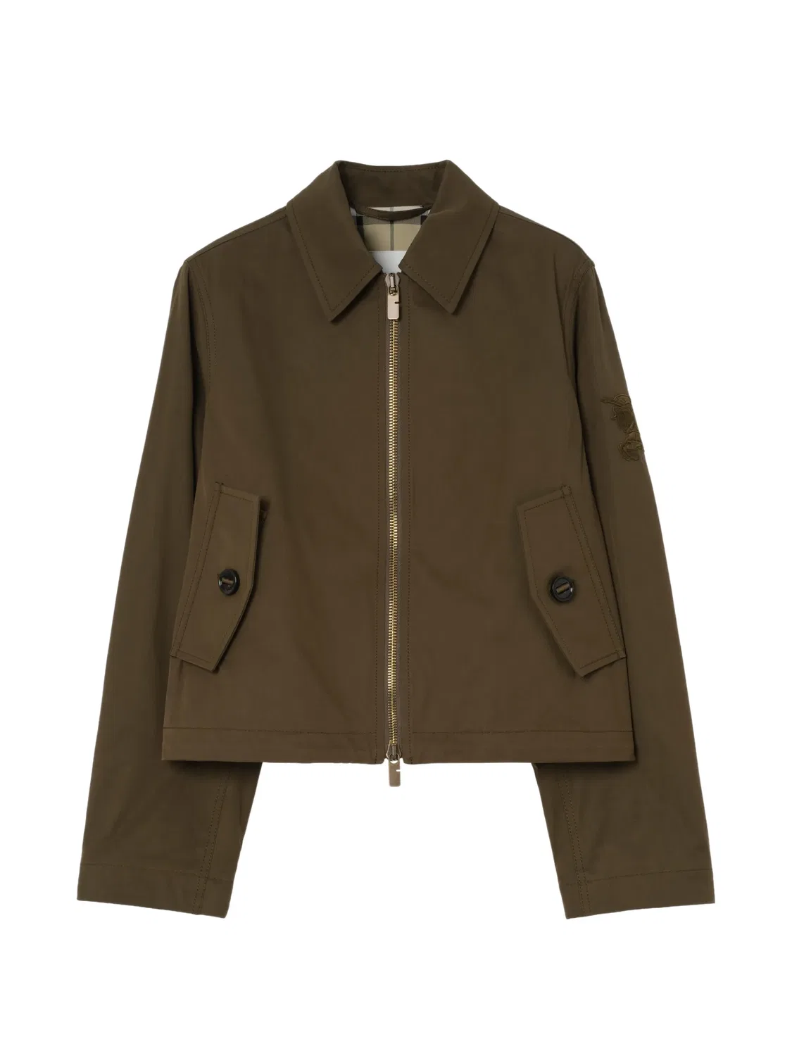 Куртка Burberry Equestrian, зеленая