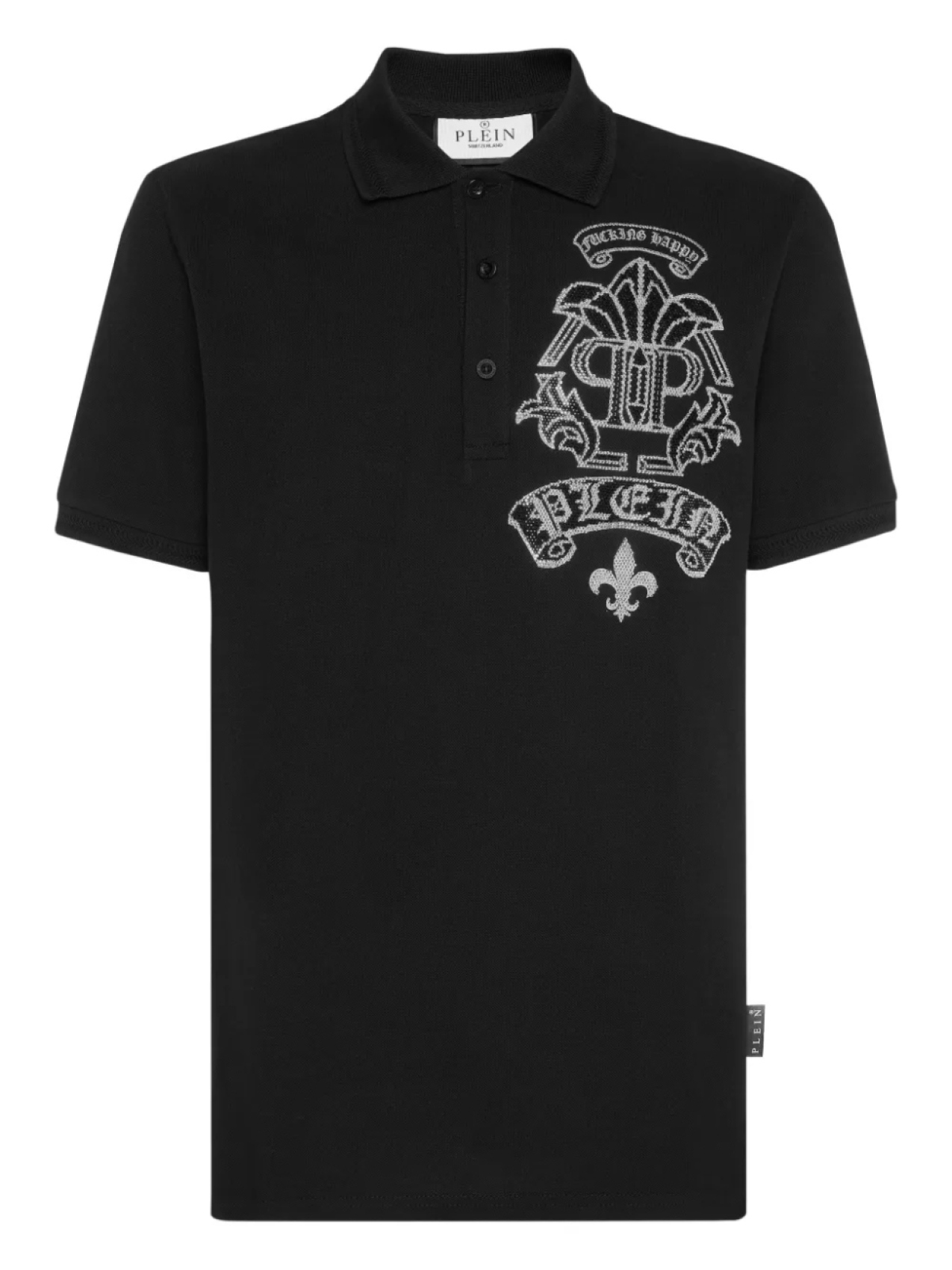 

Футболка-поло Strass Tattoo Philipp Plein, черный