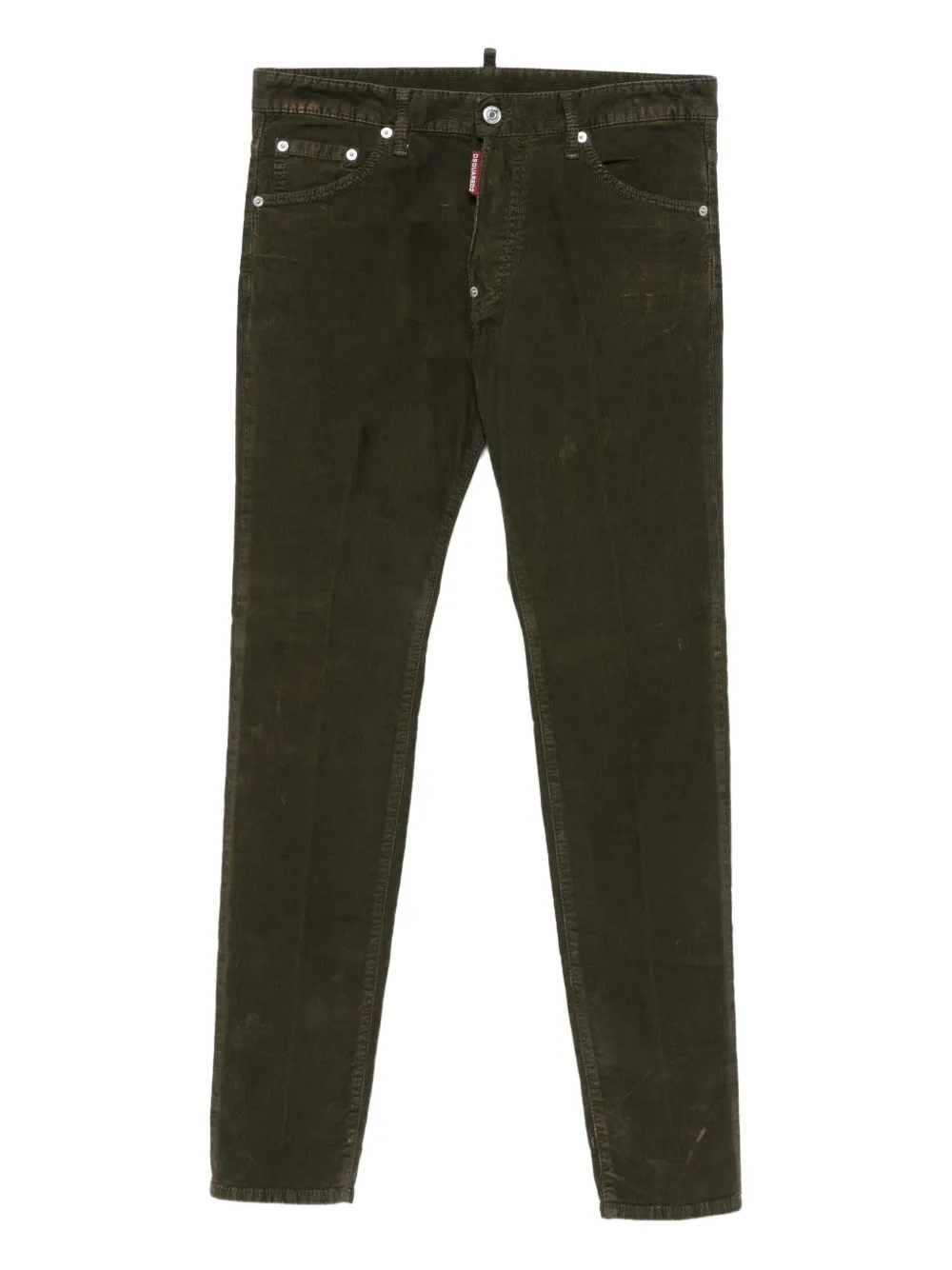 

Вельветовые джинсы кроя слим DSQUARED2, зеленый