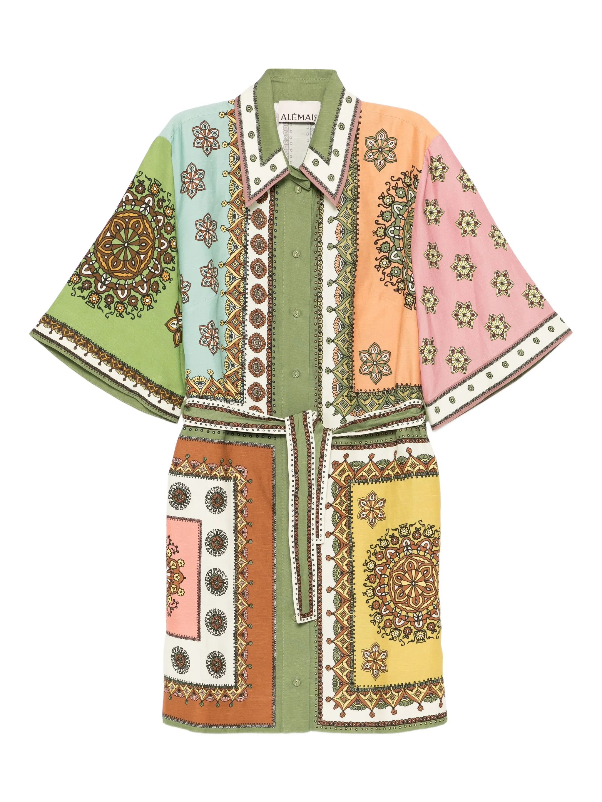 

Мини-платье с принтом Contina Alemais, зеленый