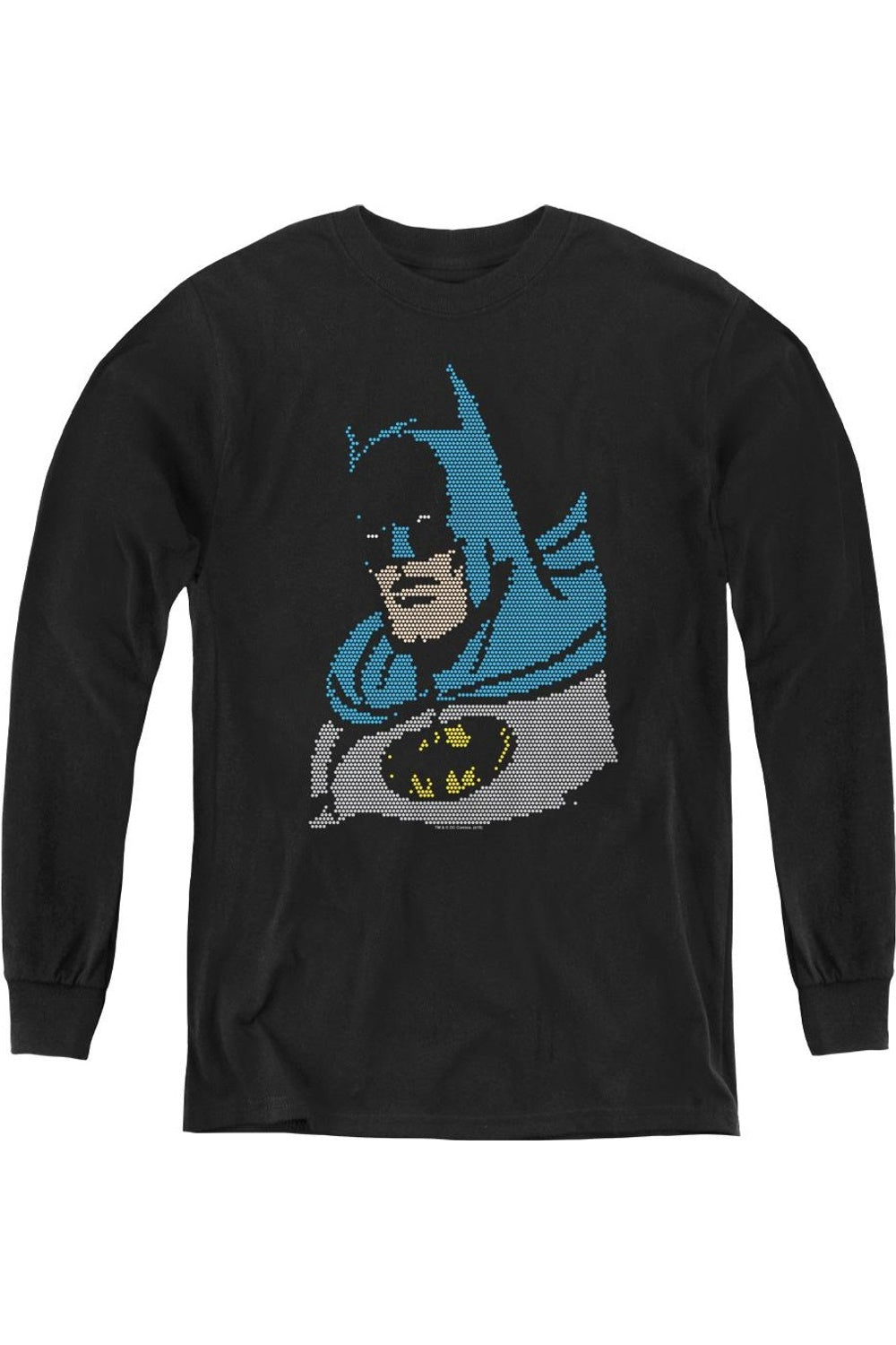 

DC Comics Lite Brite Детская футболка с длинным рукавом Бэтмен Gildan, черный