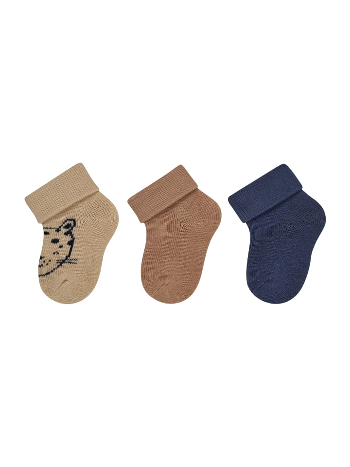 

Sterntaler Детские носочки, 3 шт., тигровый принт, бежевые