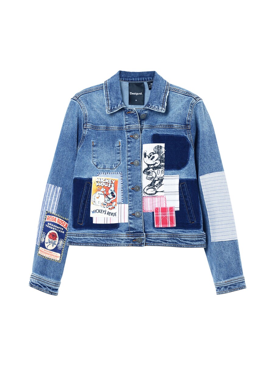

Джинсовая куртка Desigual Between-Season Jacket Mickey Mouse, цвет navy/blue denim