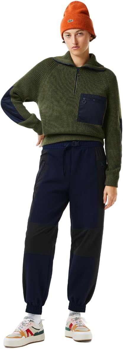 

Женские зимние брюки Lacoste Iconics Wide Fit Track, Navy Blue/Black/Black/Bla