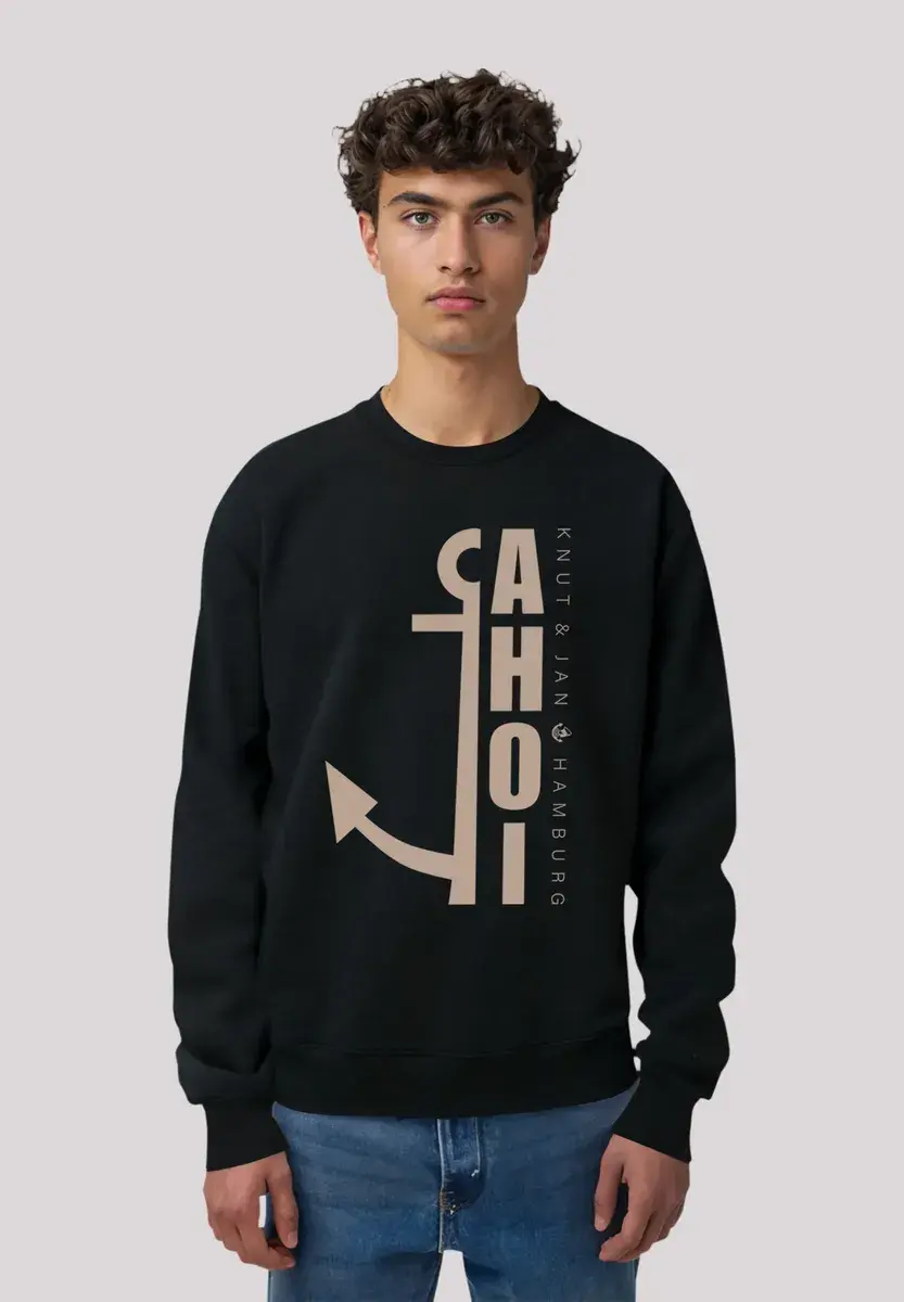 

Толстовка F4NT4STIC "Ahoi Anker Knut & Jan Hamburg", премиум качество, черный