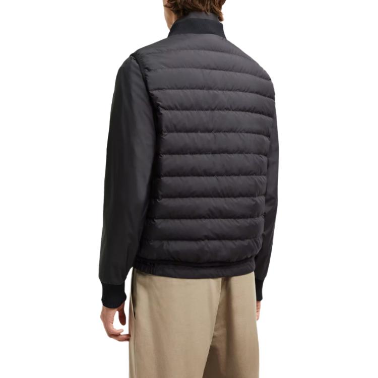 Короткий пуховик 3 в 1 Down Jacket мужской Moncler, черный — фото 4