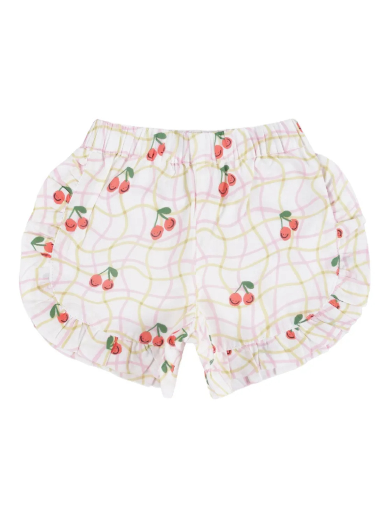 

Шорты с принтом вишни Stella McCartney Kids, белый