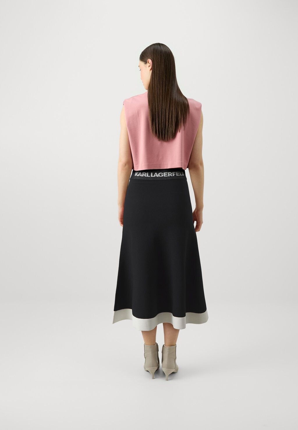 

Юбка-трапеция FLARED SKIRT KARL LAGERFELD, черный