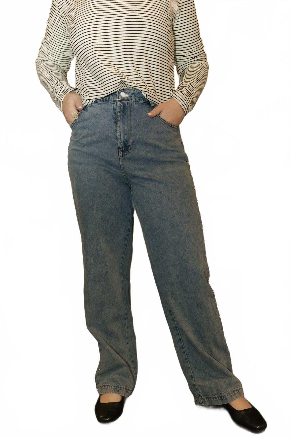 

Джинсы Marla с заклепками из денима Sunday Edition, denim