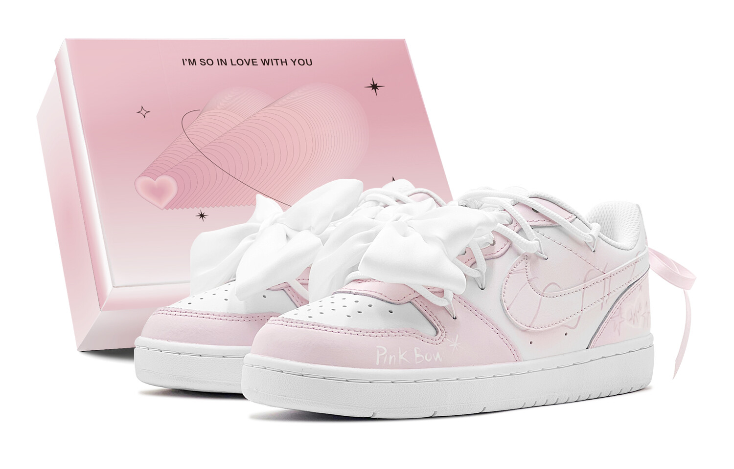 

Женские кроссовки для скейтбординга Nike Court Borough Low, Pink