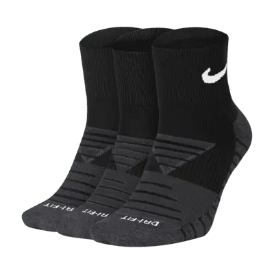 Носки Nike Everyday Max Cushioned Training Ankle (3 шт), черный/антрацит/белый