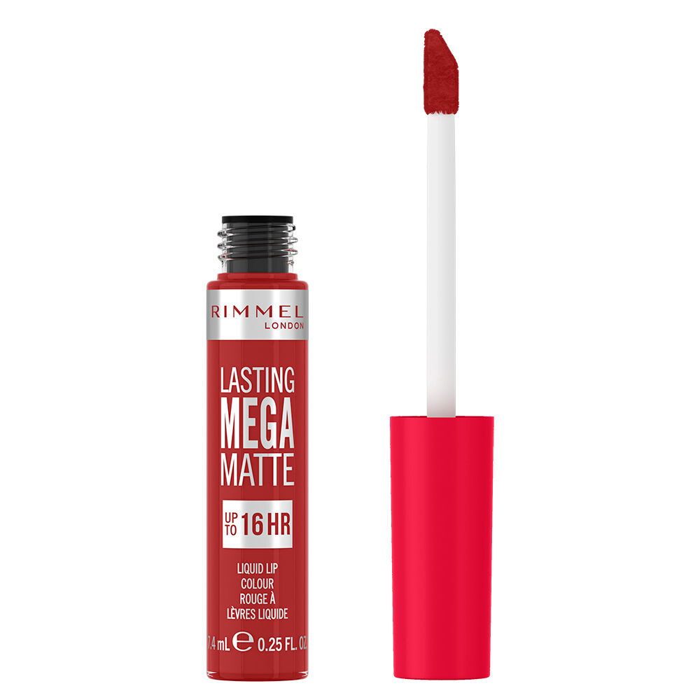 Губная помада Lasting mega matte liquid lip colour Rimmel london, 7,4 мл, 500-fire starter — фото 2